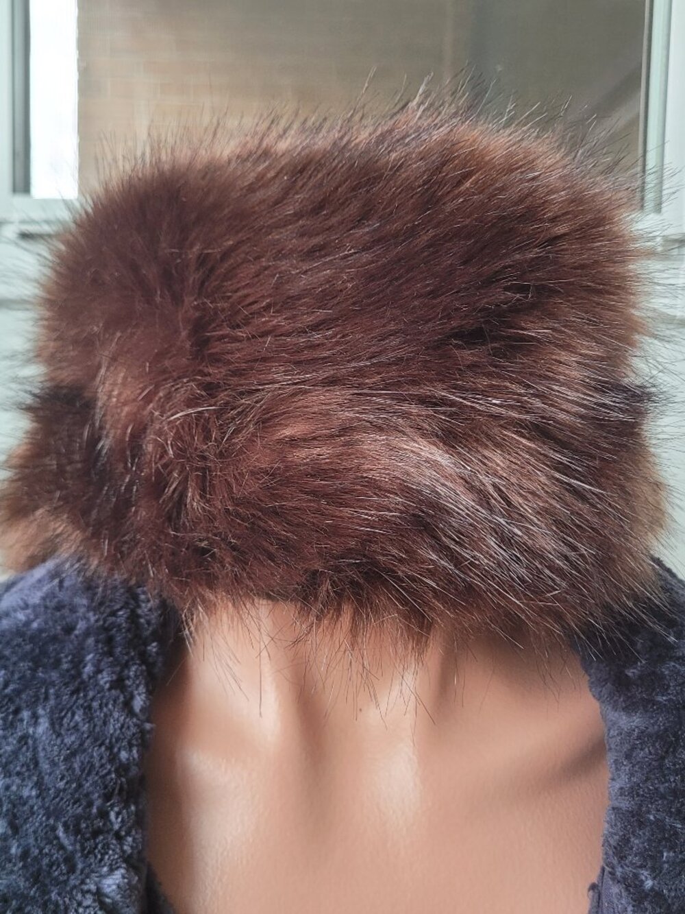 Vintage Brown Faux Fur Cozy Winter Hat